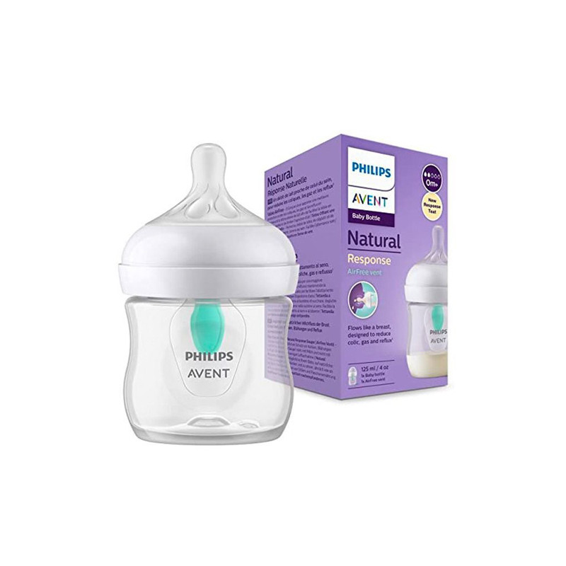 Avent Biberon Natural Response Air-Free 0m+ 125ml