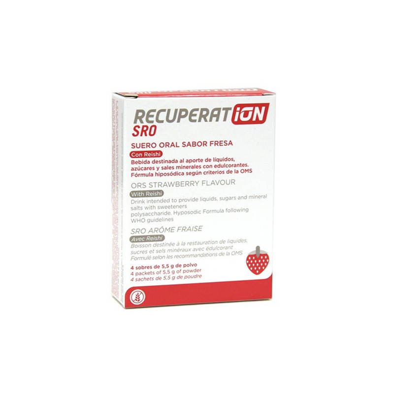Recuperation SRO Suero Oral Fresa 4 Sobres