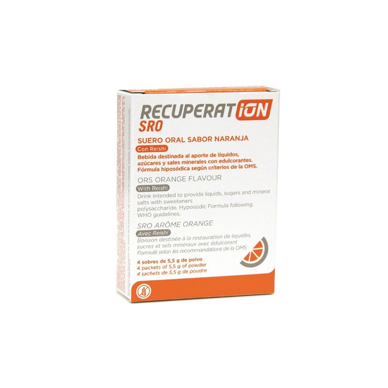 Recuperation SRO Suero Oral Naranja 4 Sobres