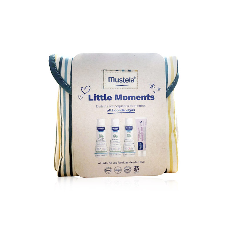 Mustela Neceser Basicos Little Moments Rayas 4 productos