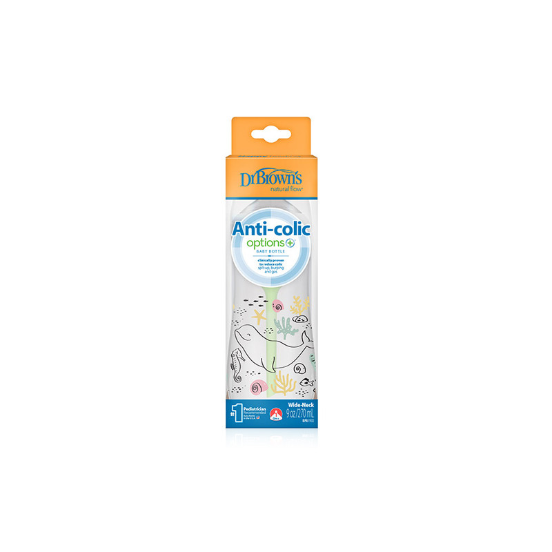 Dr Browns Biberon Anti-Colic Options+ Oceano 270ml