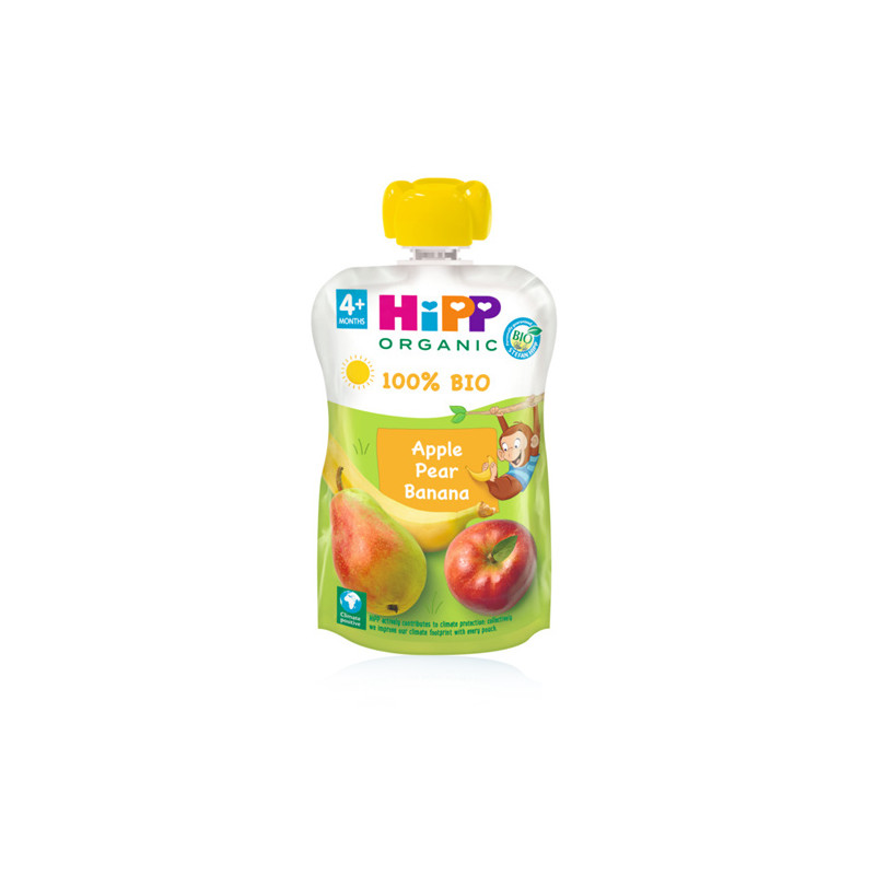 Hipp Pure Frutas Bio Manzana Pera y Platano 100gr