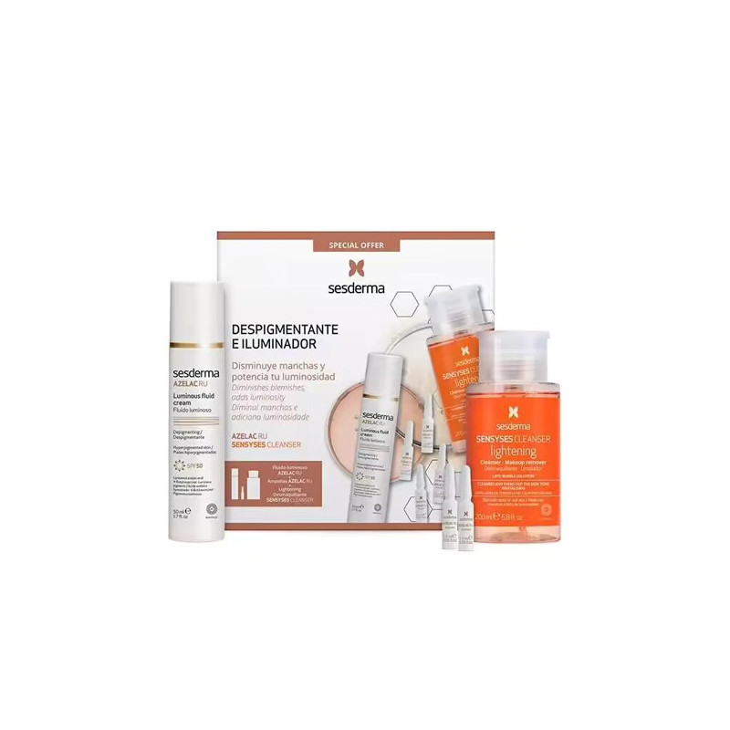 Sesderma Azelac Ru Fluido Luminoso 50ml + 4 amp + Sensyses 200ml