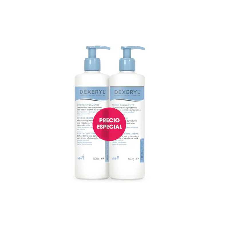 Dexeryl Crema Emoliente Piel Seca-Atopica Duplo 2x500ml