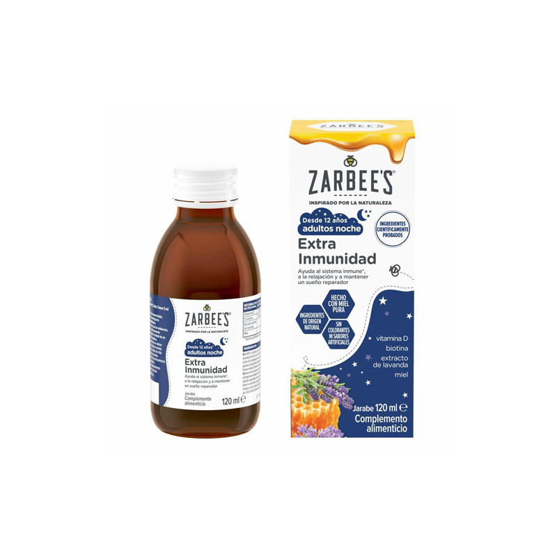 Zarbees Jarabe Natural Extra Inmunidad Adultos Noche 120ml