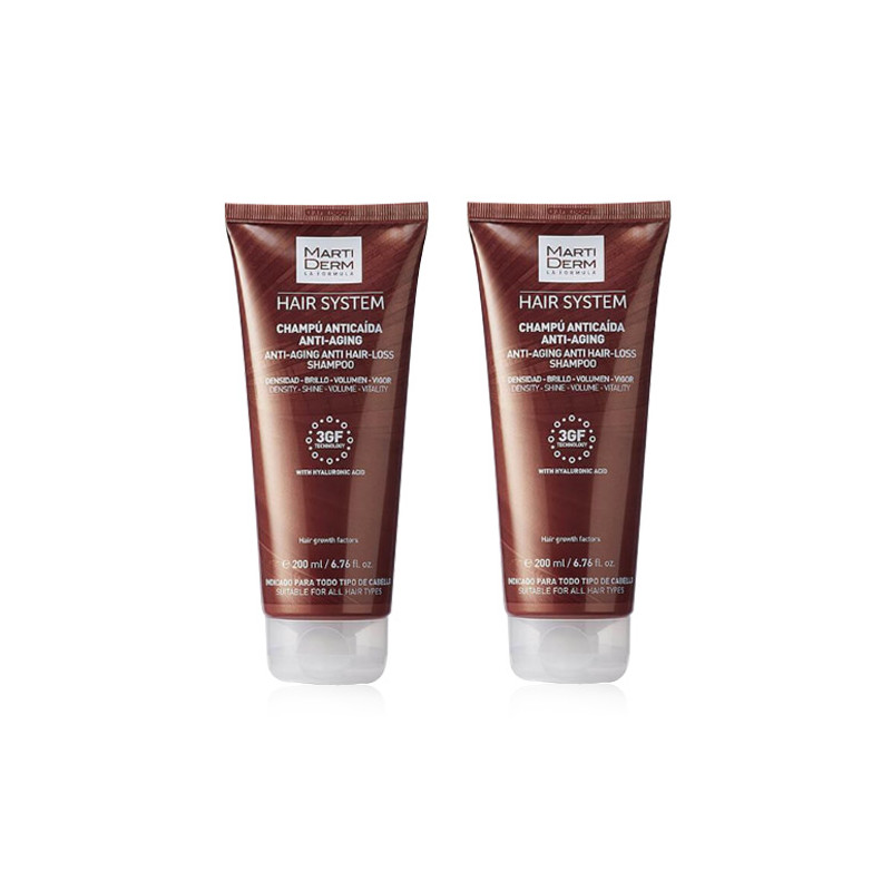 Martiderm Hair System Champu Anticaida Antiedad Duplo 2x200ml