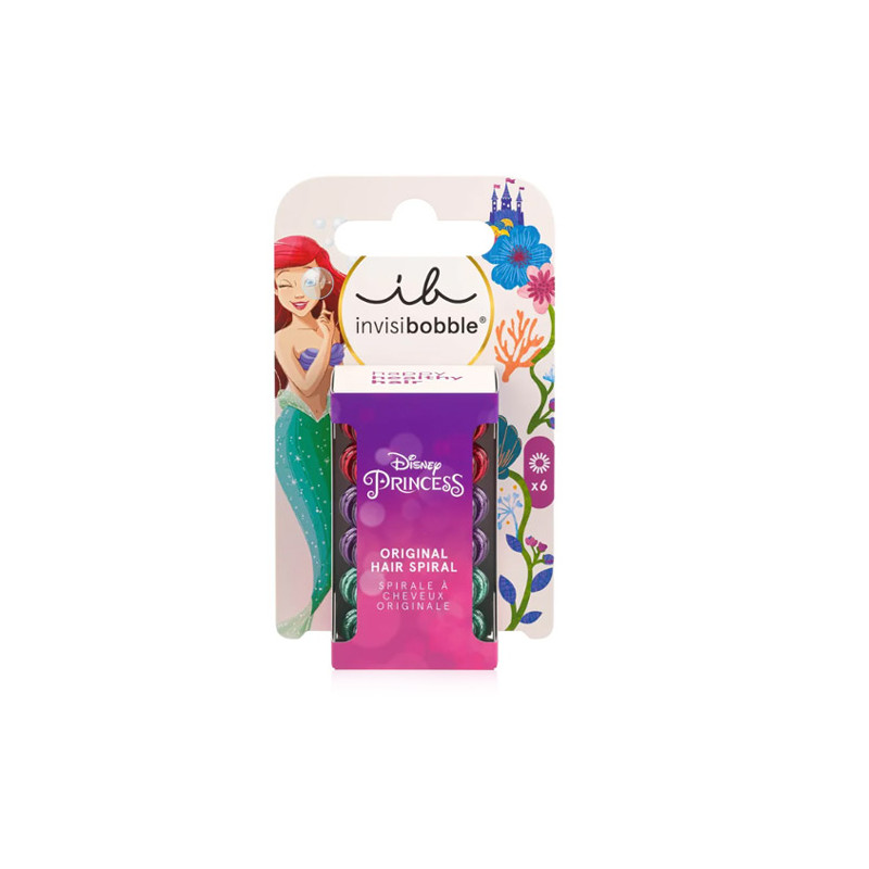 Invisibobble Disney Princess Ariel Goma Pelo Espiral 6 Uds