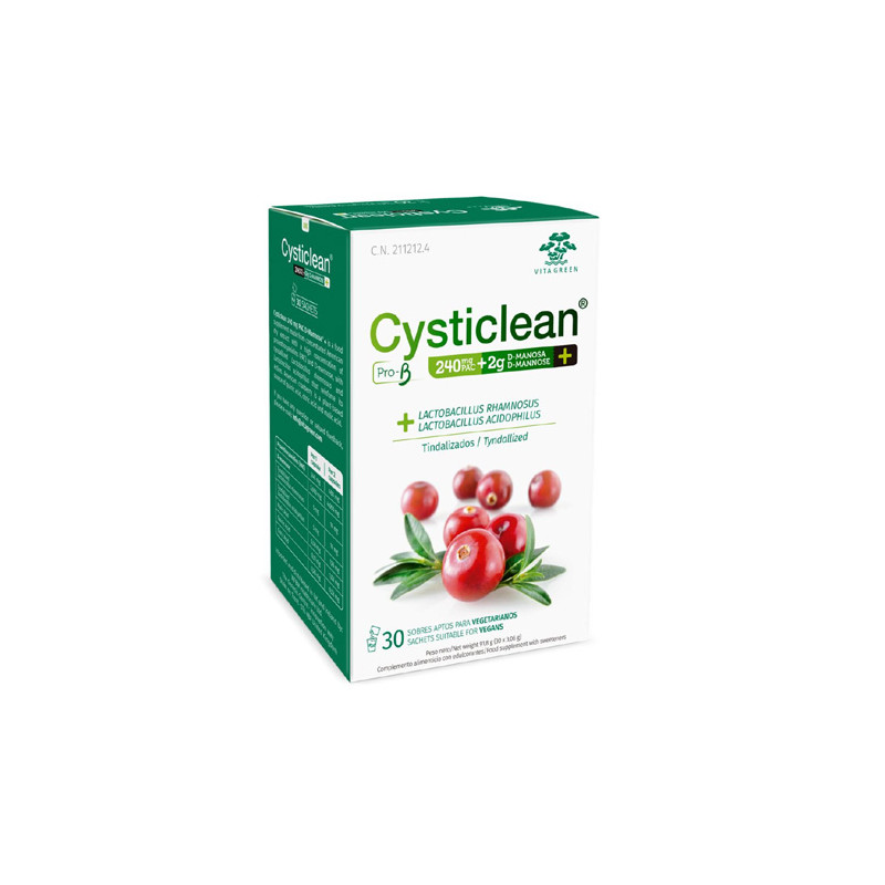 Cysticlean Pro-B 240mg PAC+ 2g D-Manosa 30 Sobres