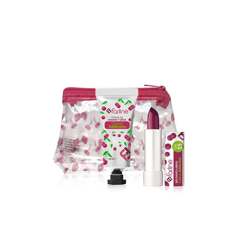 Farline Crema de Manos y Uñas Cereza 30ml + Balsamo Labial 4,5gr
