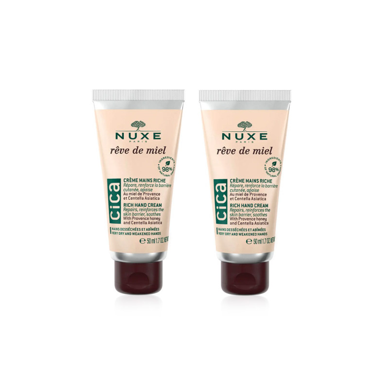 Nuxe Reve de Miel Cica Crema de Manos Rica Duplo 2x50ml