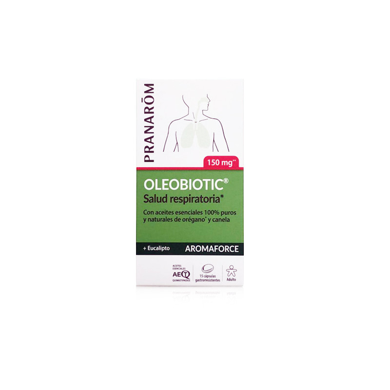 Pranarom Oleobiotic Salud Respiratoria 15 Caps