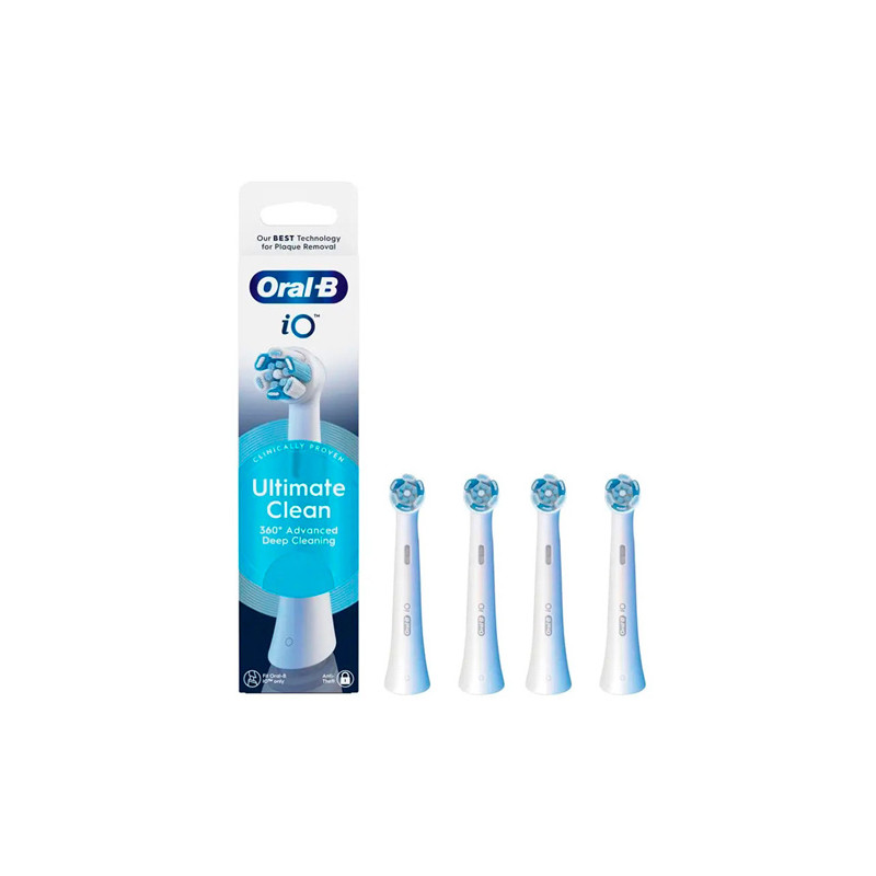 Oral-B iO Recambio Cepillo Electrico Ultimate Clean Blanco 4Uds