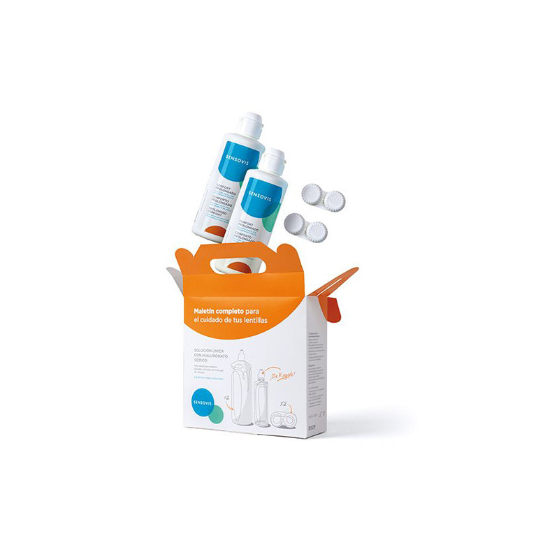 Sensovis Maletin Solucion Unica 2x360ml + 100ml + 2 Portalentes
