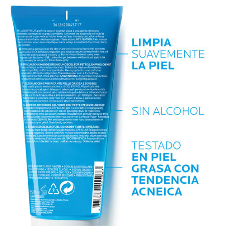 Effaclar Gel Limpiador Purificante 200 ml. La roche posay