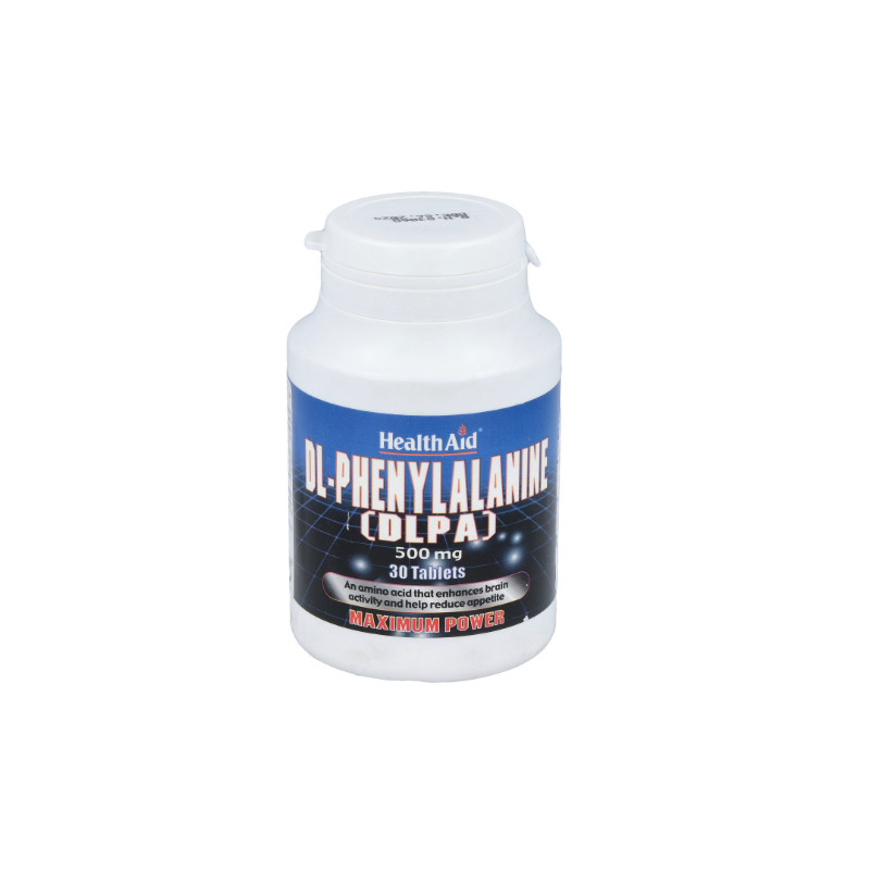 Health Aid DLPA (DL-Fenilalanina) 500mg 30 Comp