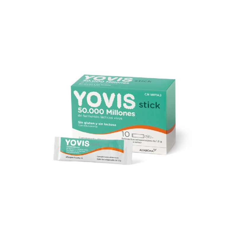 Yovis Stick 10 Sobres Bucodispersables