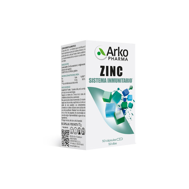 Arkopharma Zinc Sistema Inmunitario 50 Caps
