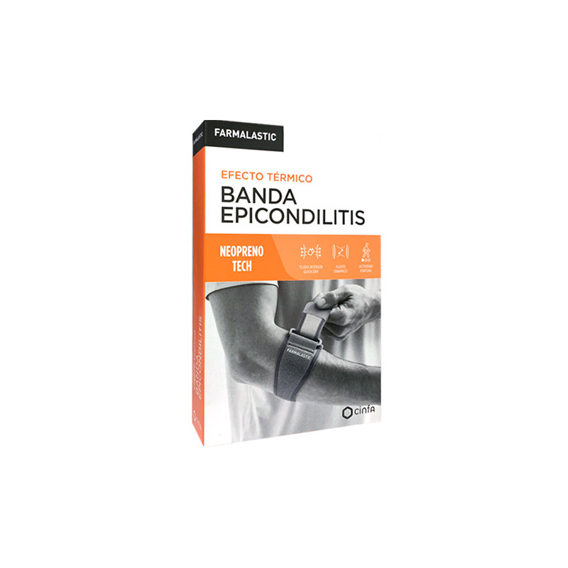 Farmalastic Banda Epicondilitis Efecto Termico Neopreno Tech T-U