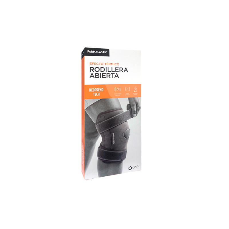 Farmalastic Rodillera Abierta Efecto Termico Neopreno Tech T-U