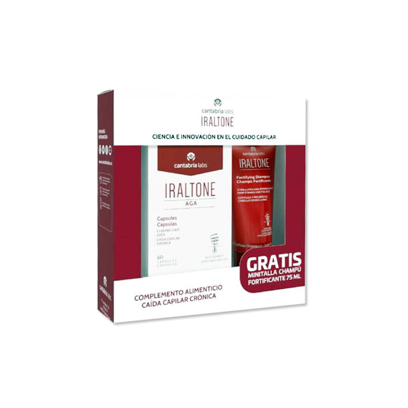 Iraltone AGA 60 Caps + Champu Fortificante 75ml