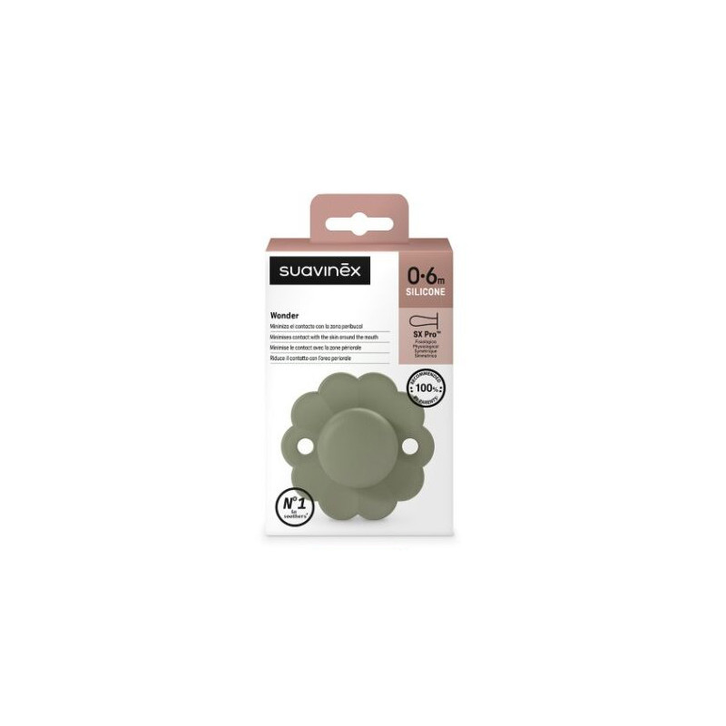 Suavinex Wonder Chupete Silicona Sx Pro Color Intenso 0-6m 1 Ud