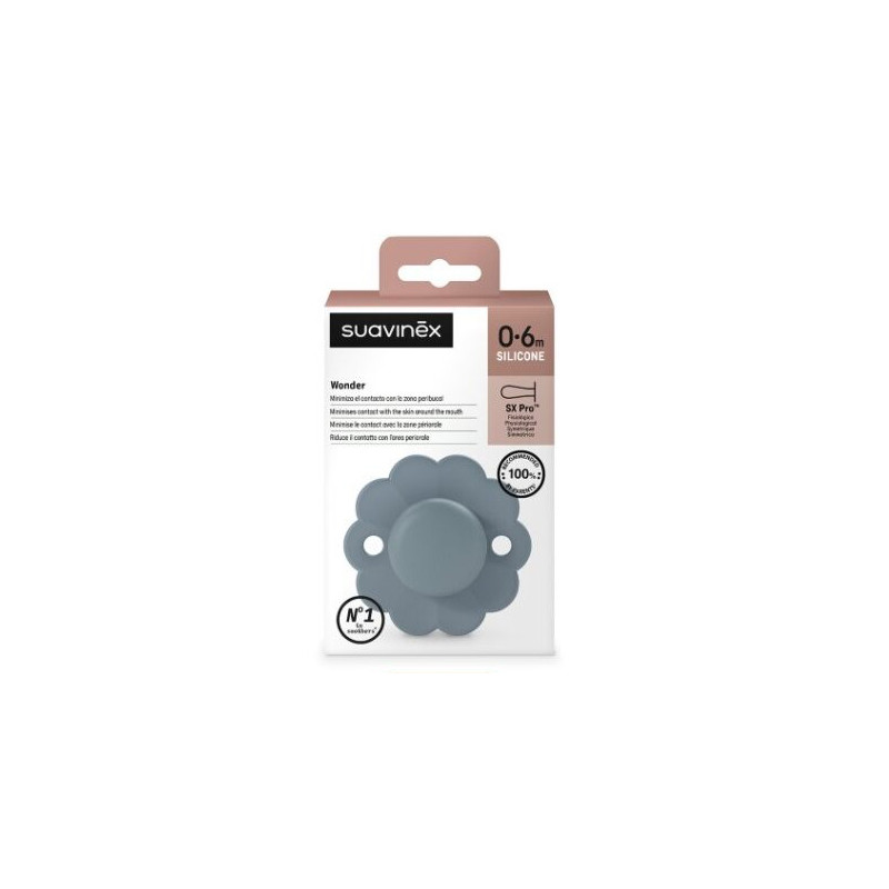 Suavinex Wonder Chupete Silicona Sx Pro Color Intenso 0-6m 1 Ud