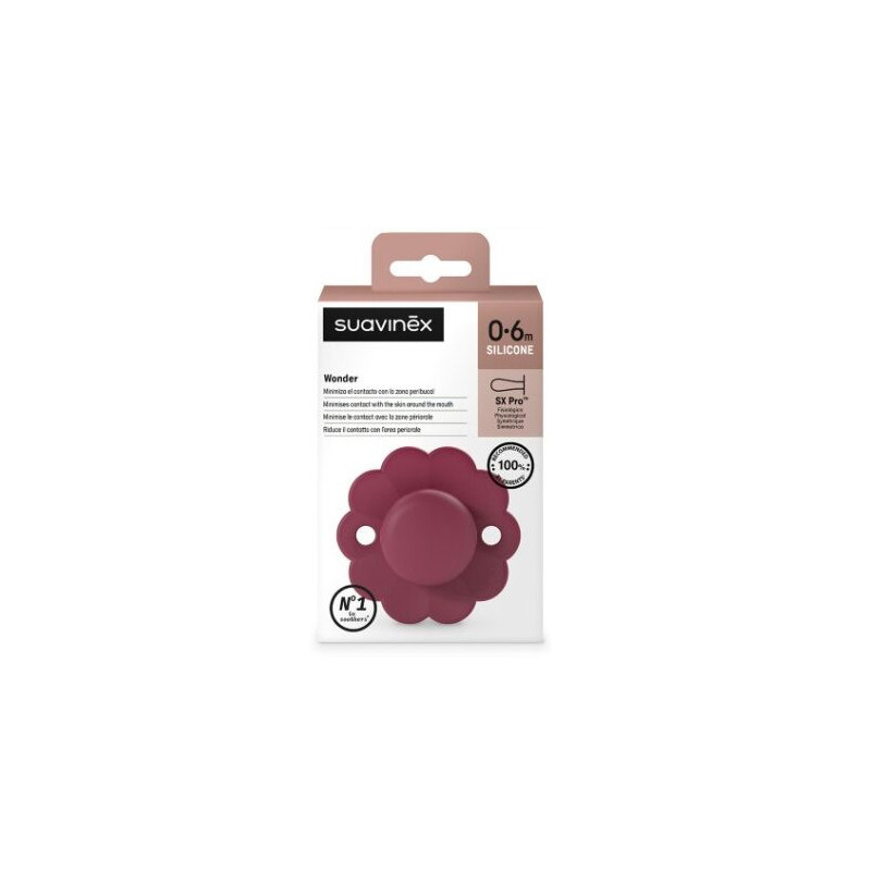 Suavinex Wonder Chupete Silicona Sx Pro Color Intenso 0-6m 1 Ud