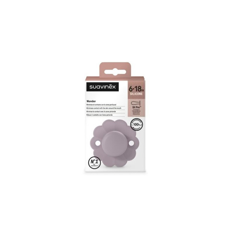 Suavinex Wonder Chupete Silicona Sx Pro Color Intenso 6-18m 1 Ud