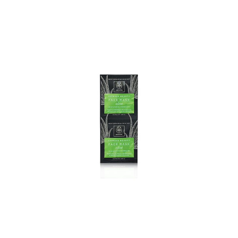 Apivita Express Beauty Mascarilla Hidratante Aloe 2x8ml