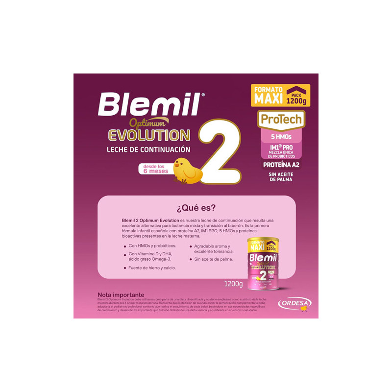 Blemil Optimum Evolution 2 Leche de Continuacion 1200gr
