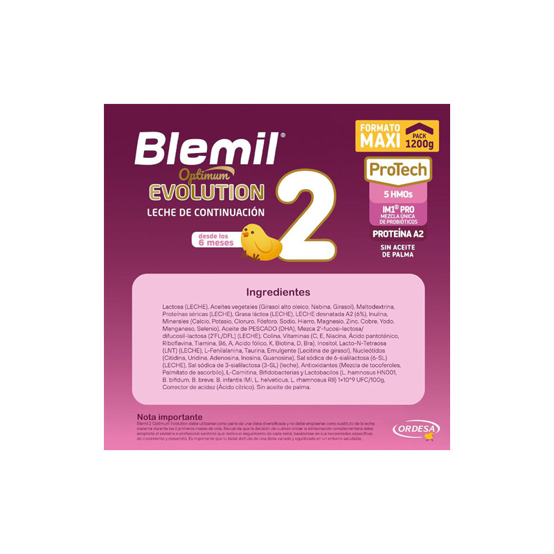 Blemil Optimum Evolution 2 Leche de Continuacion 1200gr