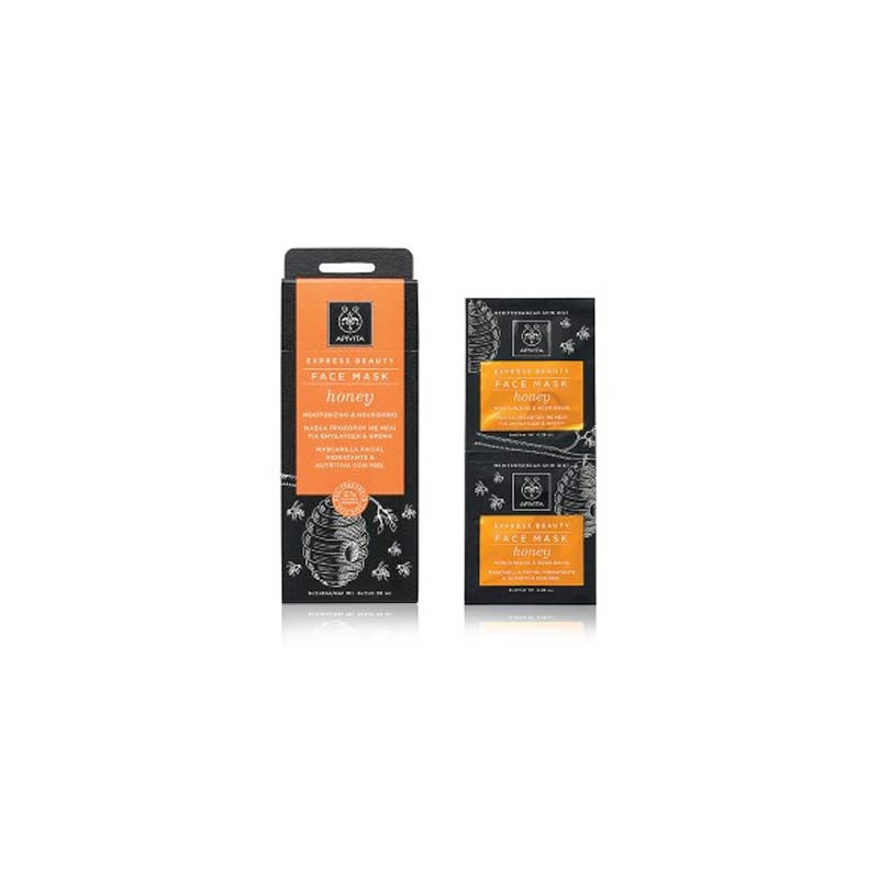 Apivita Express Beauty Masc. Hidratante-Nutritiva Miel 2x8ml