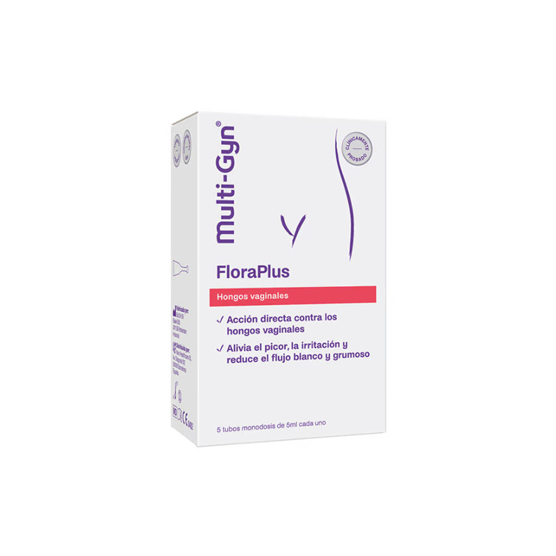 Multi-Gyn Floraplus Hongos Vaginales Tubos Monodosis 5ml x 5 Uds