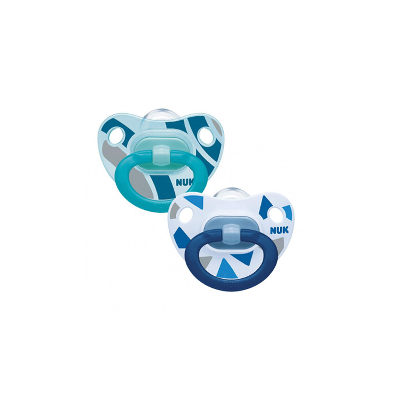 Nuk Happy Kids Chupete Anatomico T-3 Silicona 18-36m 2 Uds