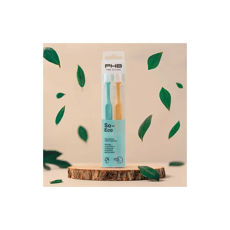 PHB Time To Care So-Eco Cepillo Dental Suave 2 Uds