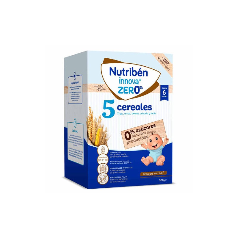 Nutriben Innova Zero 5 Cereales 6m+ 500gr