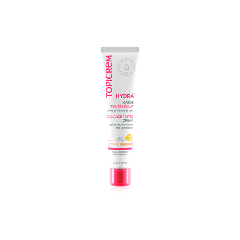 Topicrem Hydra+ Crema Iluminadora Color Medio Spf50 40ml