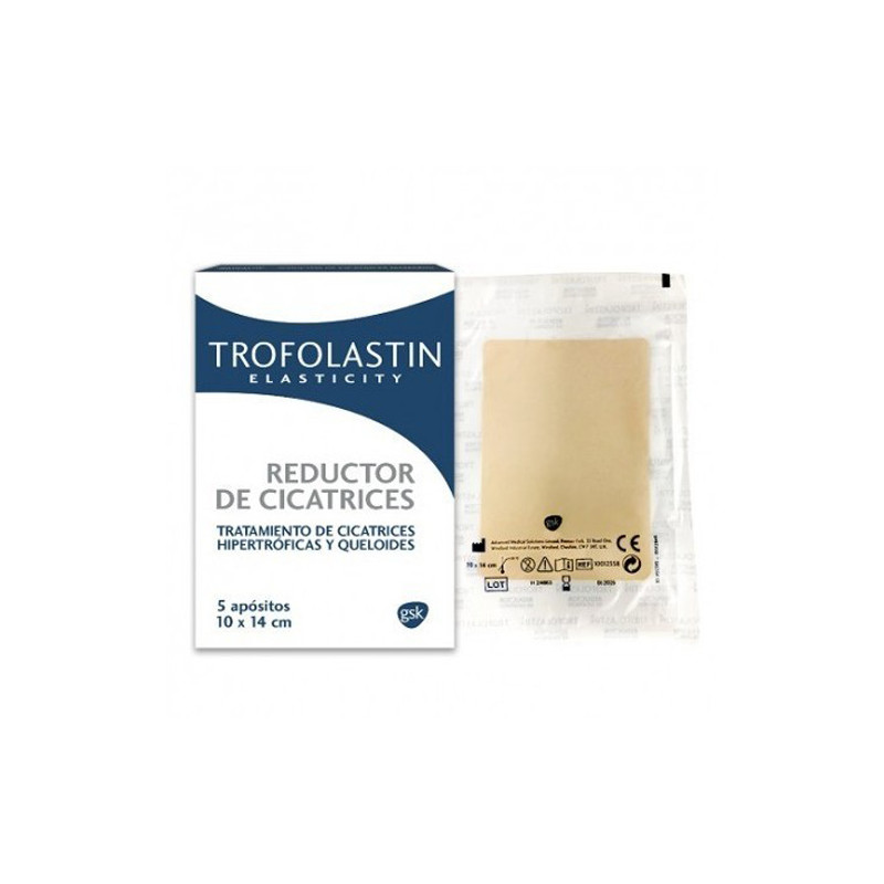 Trofolastin Reductor de Cicatrices Apositos 10cm x 14cm 5 Uds