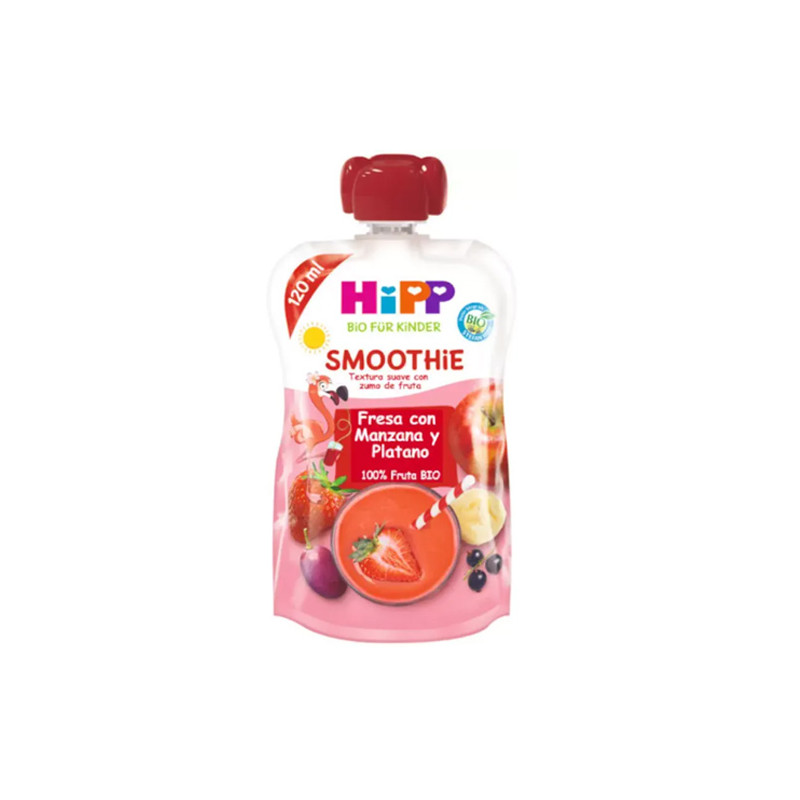 Hipp Smoothie Fresa con Manzana y Platano 120ml