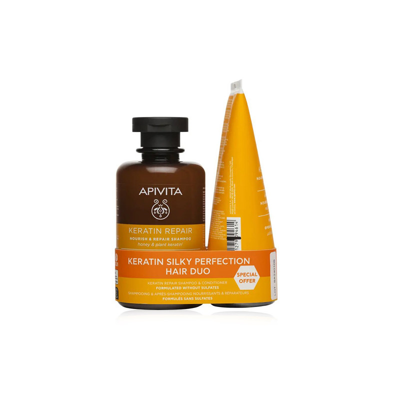 Apivita Keratin Repair Champu 250ml + Acondicionador 150ml