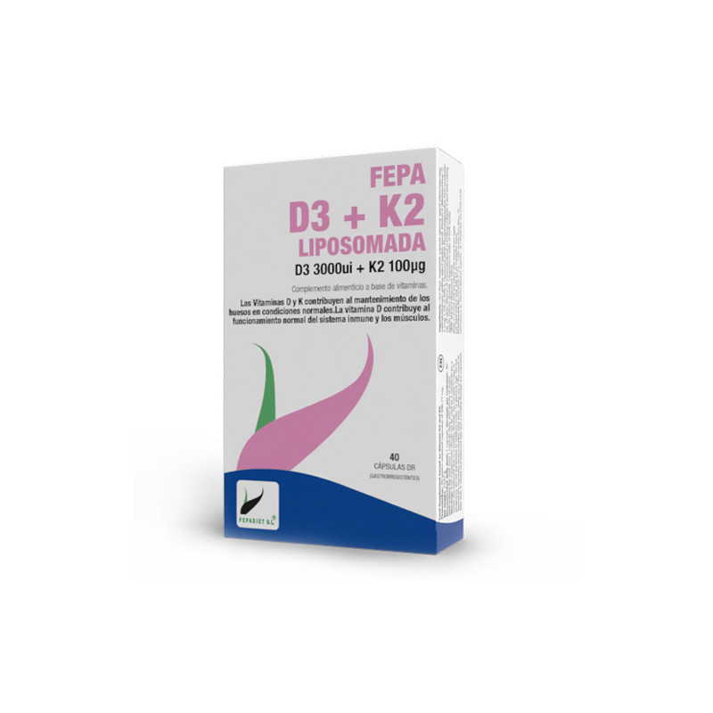 Fepa D3 + K2 Liposomada 40 Caps