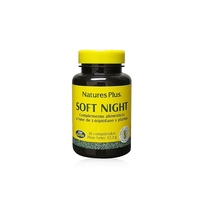 Natures Plus Soft Night Relajacion y Descanso 30 Comprimidos