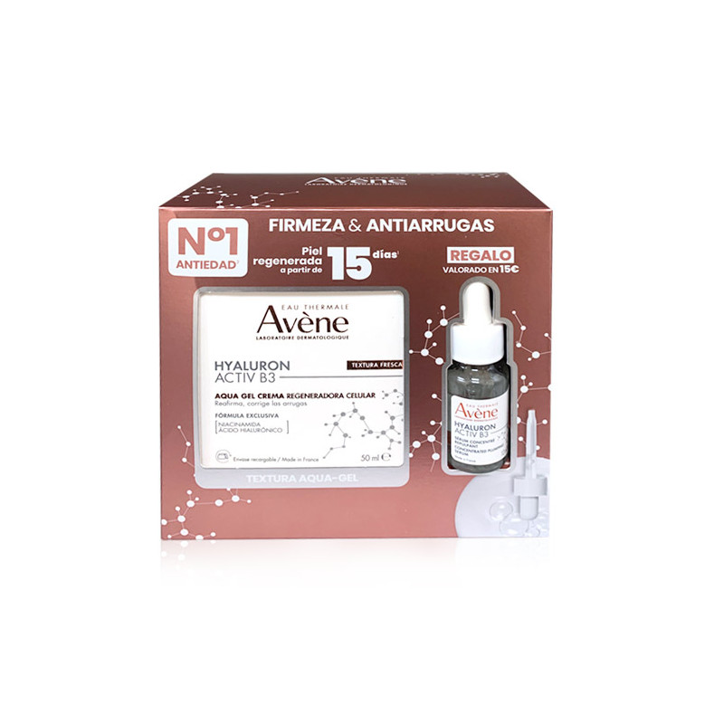 Avene Hyaluron Active B3 Aqua Gel Crema 50ml + Serum 10ml