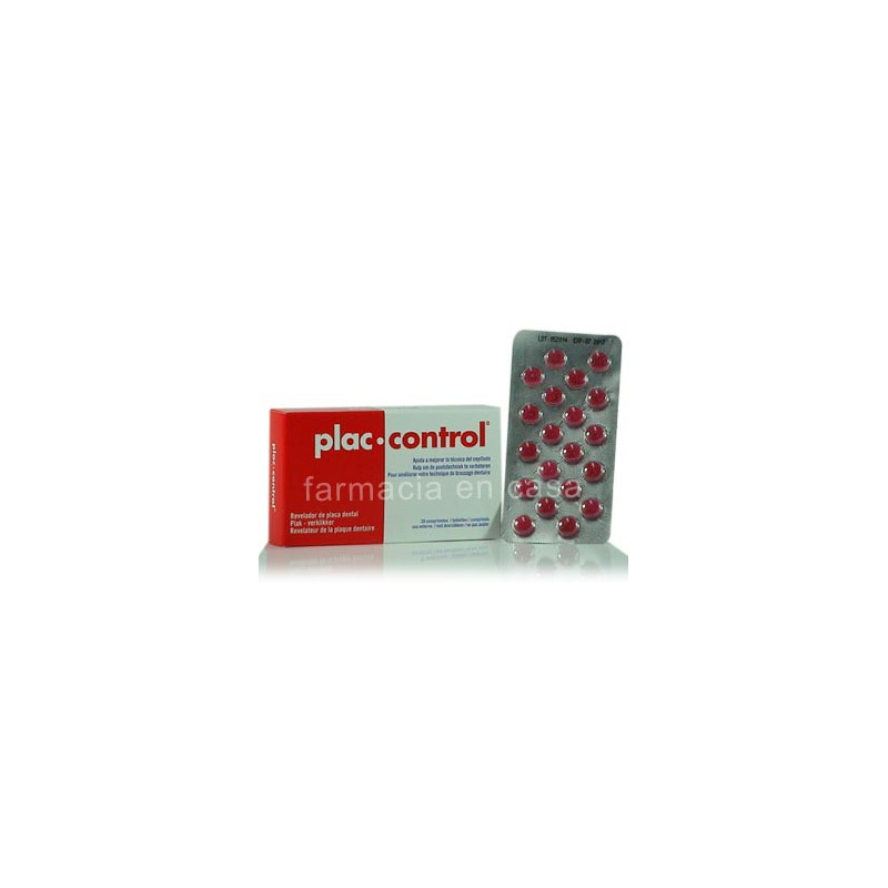 Plac control revelador placa dental 20 comp
