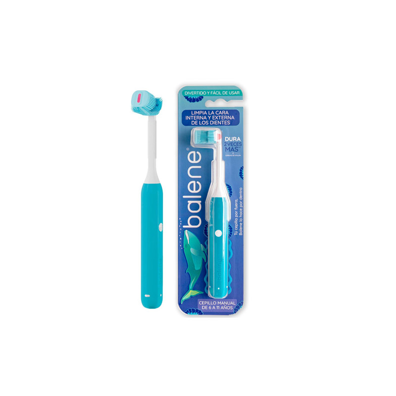 Balene Cepillo Dental Manual 6-11 Años Azul