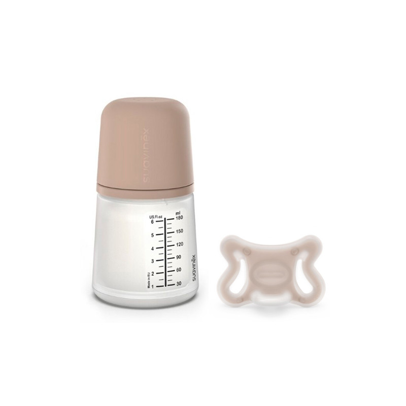 Suavinex Zero Zero Set Inicio Biberon 180ml +Chupete -2-2m Medio