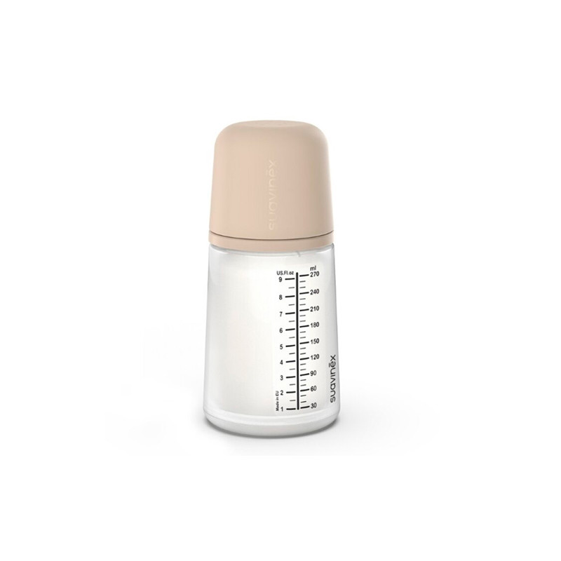 Suavinex Zero Zero Biberon Anticolico F-Medio 3m+ Claro 270ml