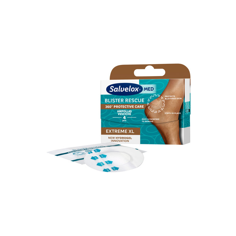 Salvelox Med Blister Rescue Ampollas Extreme XL 4 Uds