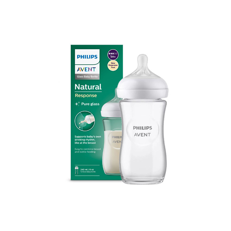 Avent Biberon Natural Response Cristal 1m+ 240ml