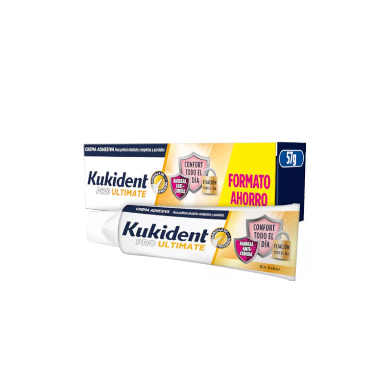 Kukident Pro Ultimate Crema Adhesiva sin Sabor 57gr